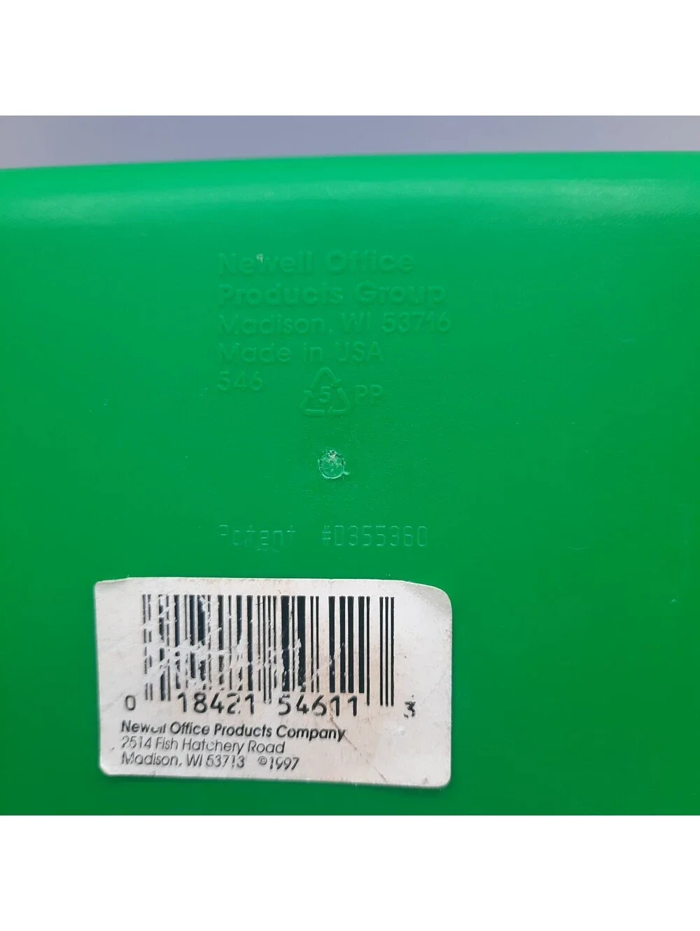 SpaceMaker Pencil Box Solid Blue Green 90s Vintage Plastic Storage Case USA